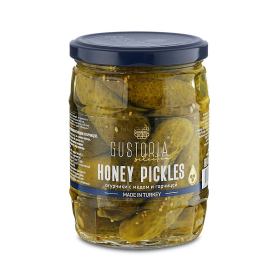 Огурцы «Gustoria» по-дижонски 580 мл.Турция