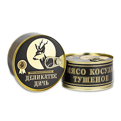 Мясо косули тушеное 325 гр.