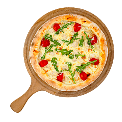 Пицца на тонком тесте «Цезарь» с курицей