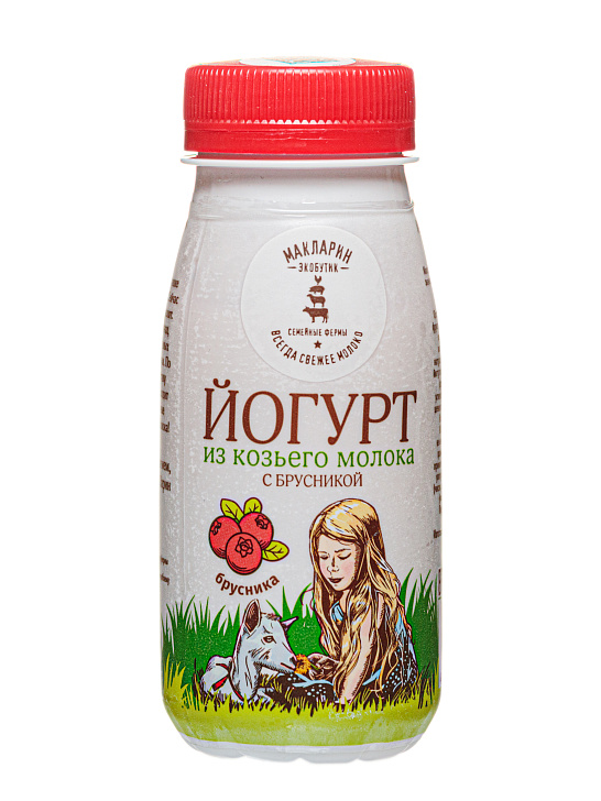 Йогурт из козьего молока брусника (150 г)