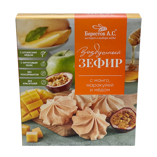 Зефир неглазированный манго-маракуйя 140 гр. Берестов А.С.