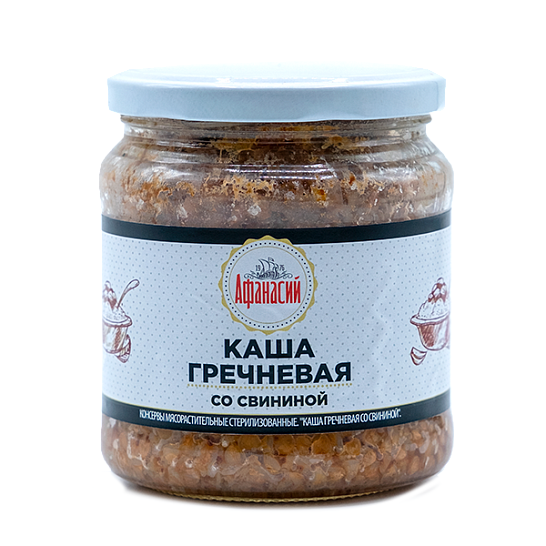 Каша гречневая со свининой 450 гр.