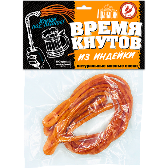 Время кнутов с индейкой и перцем чили 100 гр.