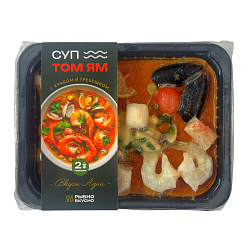Суп «Том Ям» с крабом и гребешком 370 гр. (замороженный)