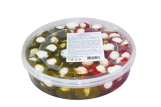 Антипасти перчик ассорти с мягким сыром в масле 1,4 кг.