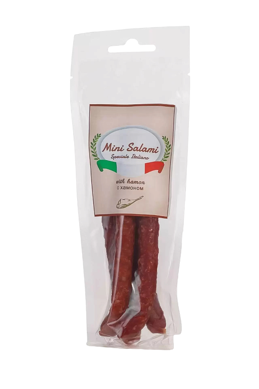 Колбаски сыровяленые «Mini Salami» с хамоном 80 гр.
